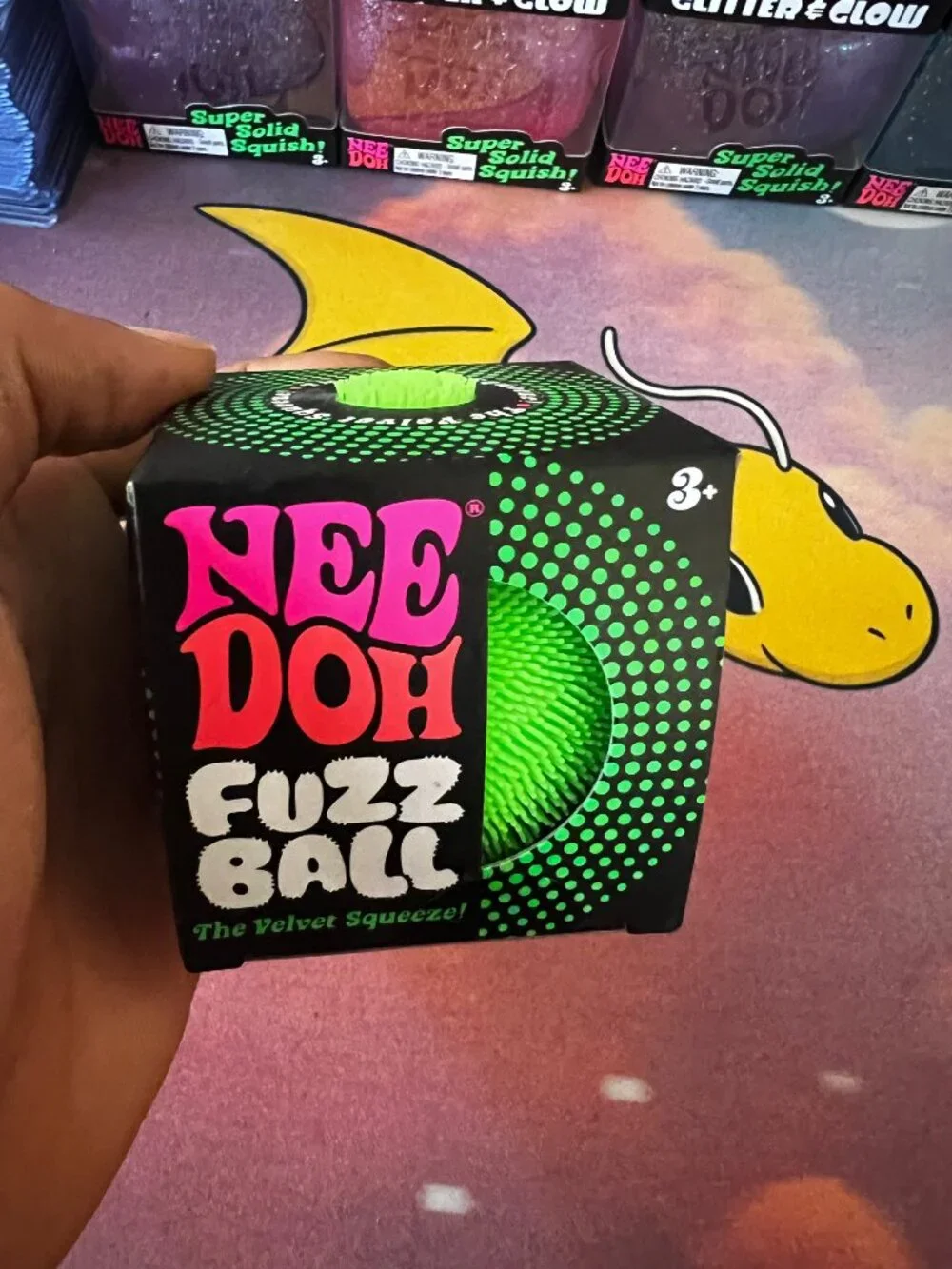 Needoh Velvet Squeeze, Multi Color Set of 4